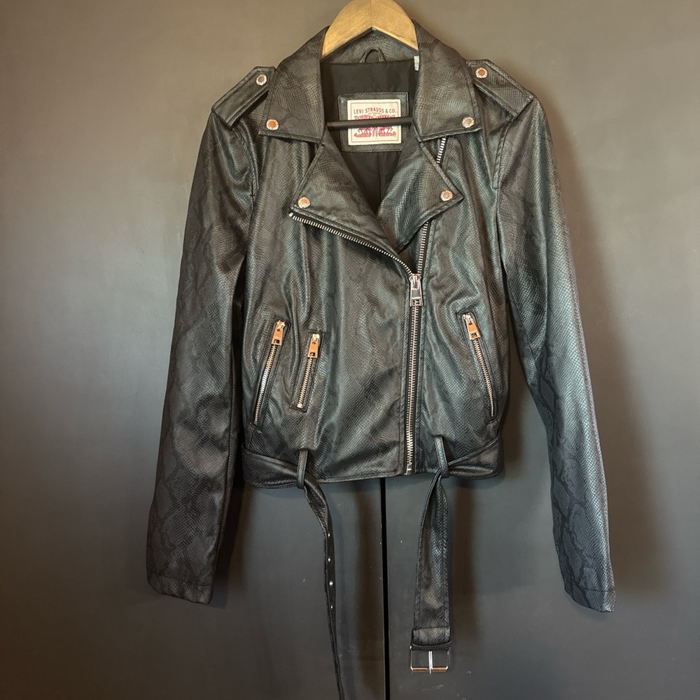 Levi’s Faux Leather Python Jacket - image 1